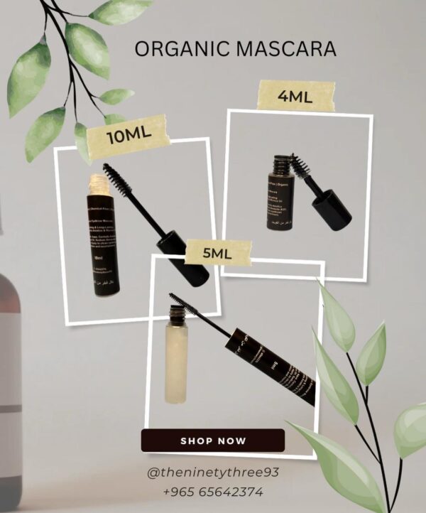 ⁦5 مل ماسكرا عضوية من Ninety Three Products⁩ - الصورة ⁦2⁩